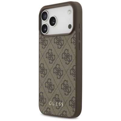 2. Guess 4G Classic Case for iPhone 17 Pro Max - Brown