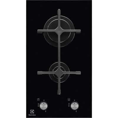 3. Electrolux EGC3322NVK Cooktop Black Built-in Gas 2 Zone(s)