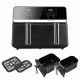 11. ELDOM FAT-FREE FRYER FR200 9 L, 2200W, TWO INDEPENDENT DRAWERS, 8 PROGRAMS, LED DISPLAY, TEMP. 80°C–200°C