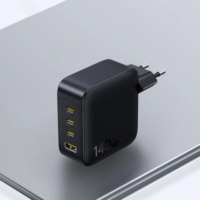 13. Baseus EnerFill FH11 GaN 140W Wall Charger 3xUSB-C + 1xUSB-A - Black