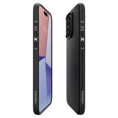 8. Spigen Liquid Air iPhone 15 Pro Case - Matte Black