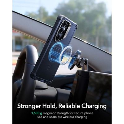 6. ESR Cyber ​​Tough Kickstand MagSafe Case for Samsung Galaxy S26 Ultra - Navy Blue