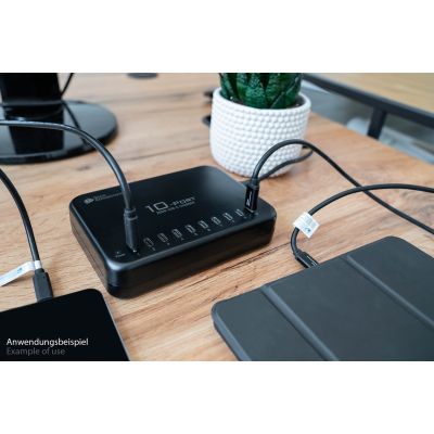 5. Good connections USB-Desktop-Schnellladestation 200W 10Port