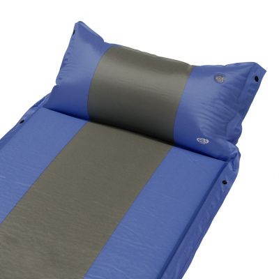 4. NILS CAMP NC4349 Self-Inflating Mat with Pillow Blue-Gray