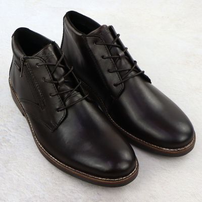 3. Rieker 15324-25 men's leather waterproof ankle boots, unlined, brown