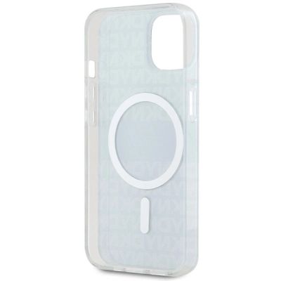 7. DKNY IML Mono & Stripe MagSafe Case for iPhone 15/14/13 - Black
