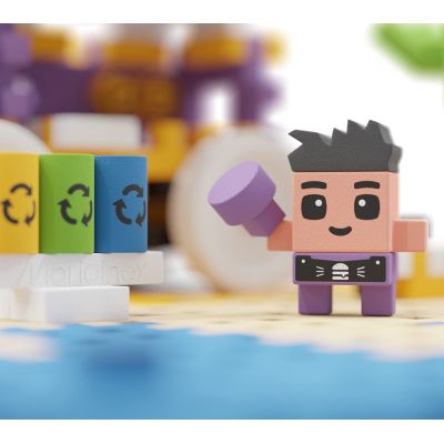 5. Marioinex Mini Waffle Building Blocks - City: Food Truck, 148 pieces