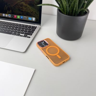 7. Wozinsky Fashion Case with MagSafe for Samsung Galaxy S24 FE - Orange