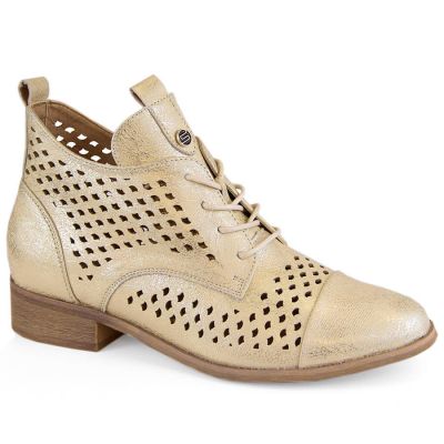 4. Openwork ankle boots Potocki W WOL205 gold