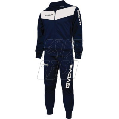 3. Tracksuit Givova Visa navy blue white 0403