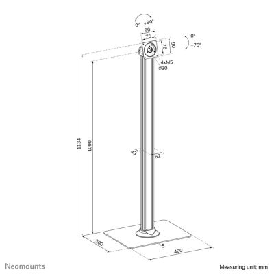 9. Neomounts FL15-627BL1 Tablet Spare Part/Accessory Tablet Stand