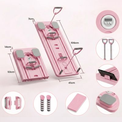 4. Extralink | Pilates Board | pink, reformer for abdominal exercises and push-ups