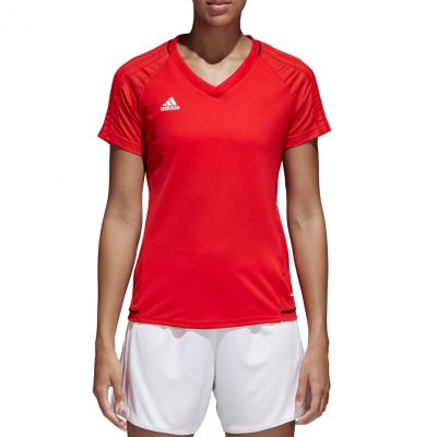 3. adidas TIRO 17 Training JSY Women T-shirt red BP8560