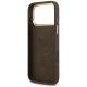 7. Guess 4G Logo Plate MagSafe Case for iPhone 17 Pro Max - Brown