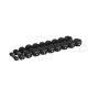 3. HPT POLYURETHANE DUMBBELL SET 2 x 1 - 10 KG (110 KG) + STR37 HMS STAND