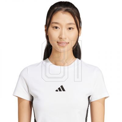 5. adidas Essentials 3-Stripes Slim Baby W T-Shirt JE1239