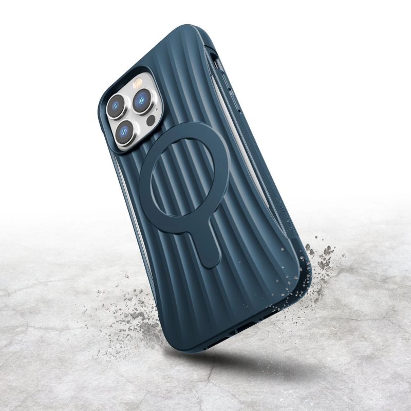 4. Raptic X-Doria Clutch Case iPhone 14 Pro Max with MagSafe back cover blue