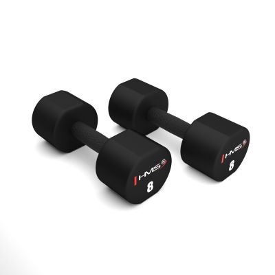 6. HPT08 2 x 8 KG POLYURETHANE TPU HMS Dumbbells