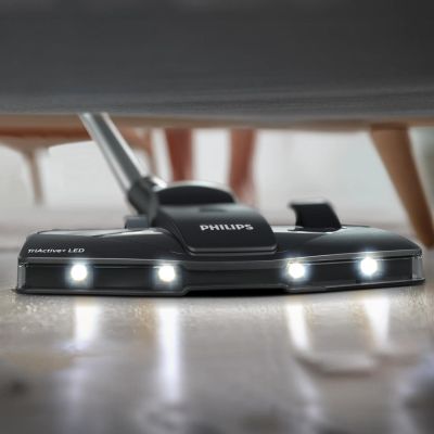 23. Philips Performer LED 8000 Series bagged vacuum cleaner with TriActive technology, model XD8142/12, 900W power