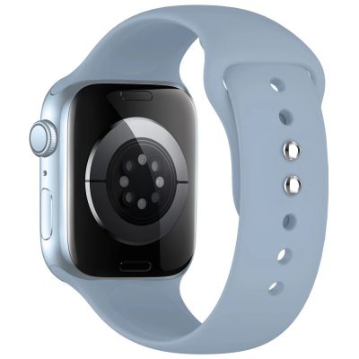 2. Tech-Protect Silicone Strap for Apple Watch 44 / 45 / 46 / 49 mm - Blue