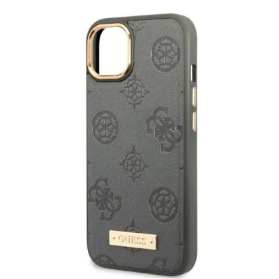 6. Guess GUHMP13MSAPSTG iPhone 13 6.1" grey/grey hardcase Peony Logo Plate MagSafe