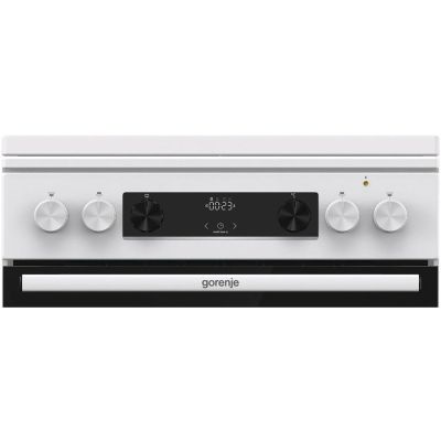 13. GORENJE GKS6C71WF gas-electric cooker 60 cm | AirFry | ExtraSteam | FrozenBake | white