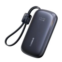 Baseus EnerFill FC21 QPow3 Ultra 10000mAh 22.5W Power Bank with Digital Display and Detachable Cable - Black