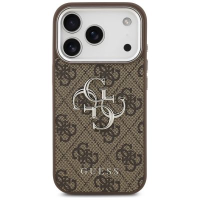 3. Guess 4G Big 4G Classic Logo case for iPhone 17 Pro brown - silver