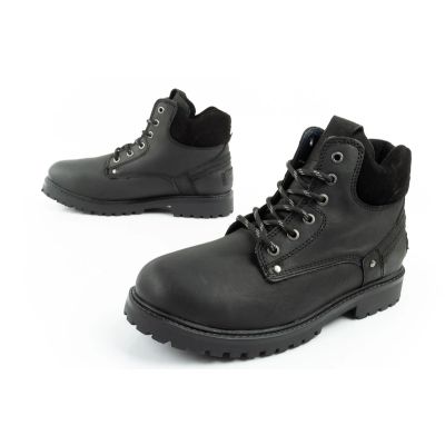 8. Wrangler Yuma men's boots, Chelsea boots, elegant leather, black