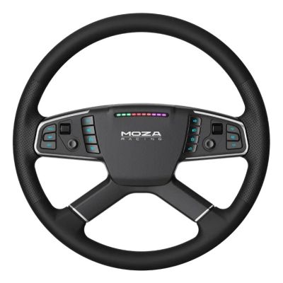 4. Moza Racing TSW Truck Wheel Black PC Steering Wheel