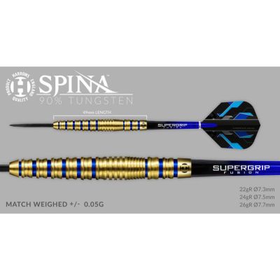 9. Harrows Spina Gold 90% Steeltip Darts HS-TNK-000013751