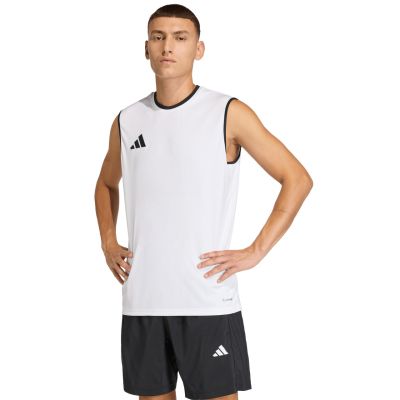 Men's adidas Entrada 26 Sleeveless Jersey White KB3928
