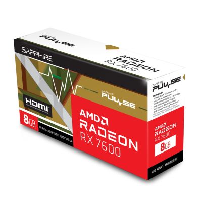 7. SAPPHIRE Radeon RX 7600 PULSE Gaming OC 8GB Graphics Card