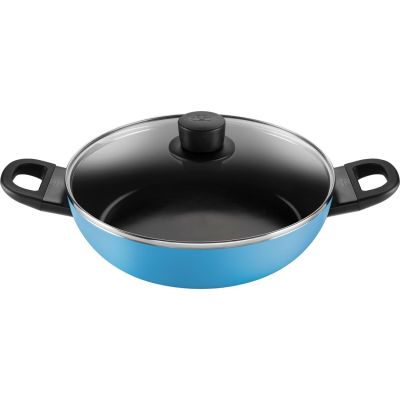2. BALLARINI CAPRERA Deep frying pan 2H with lid 28 cm blue
