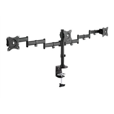 8. Triple desk stand (clamp) 3xLCD max. 27" max. 8kg tilt and swivel 360° (PIVOT)