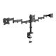 8. Triple desk stand (clamp) 3xLCD max. 27" max. 8kg tilt and swivel 360° (PIVOT)