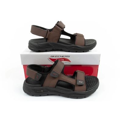 9. Skechers Arch Fit Men's Sandals with Velcro for Summer