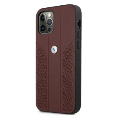 2. BMW Leather Curve Perforate Case for iPhone 12 / iPhone 12 Pro - Red