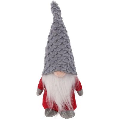 2. DECORATIVE SANTA CLAUS 22CM GREY SCALE