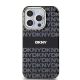 3. DKNY IML Mono & Stripe MagSafe Case for iPhone 13 Pro / 13 - Black