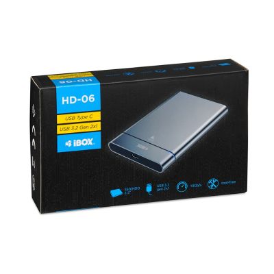 2. I-BOX HD-06 EXTERNAL 2.5" ENCLOSURE USB 3.2 GEN.2 10GB/S