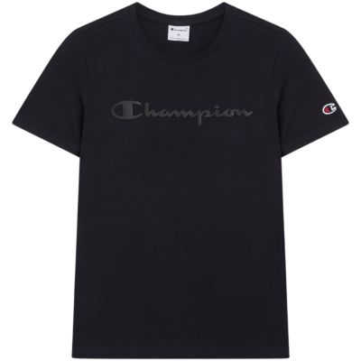2. Champion Women's Short Sleeve T-shirt Black 119125 KK001