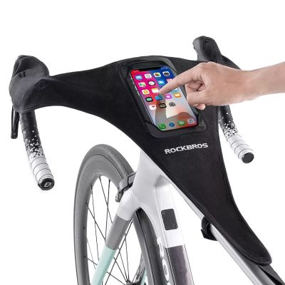 2. Rockbros D78 Sweat Cover with Pocket and Phone Window - Black