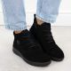 12. Women’s black suede leather ankle boots Rieker Z0022-00
