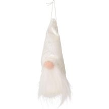 DECORATIVE PENDANT SANTA CLAUS 11CM WHITE