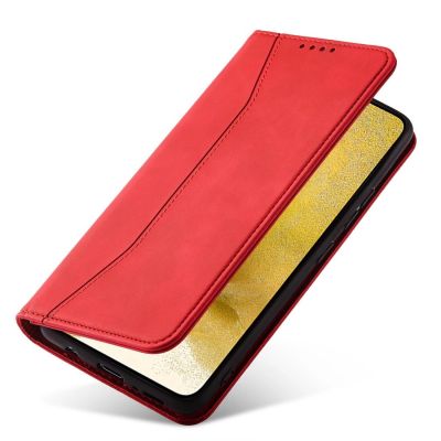 13. Magnet Fancy Case for Samsung Galaxy S23+ flip cover wallet stand red