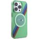 4. BMW M Tricolor Stripes MagSafe case for iPhone 15 Pro - green