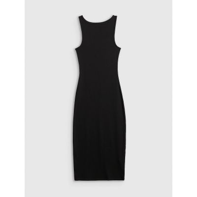 6. Women's ribbed knit dress 4F 4FRSS26TDREF203-20S