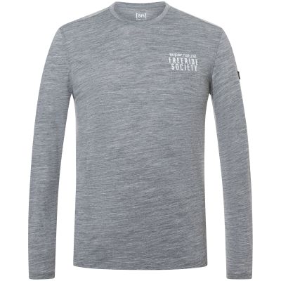 2. SUPER.NATURAL M FREERIDE SOCIETY LS men's long-sleeve top, grey