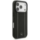 Mercedes Leather Star Pattern Stripes MagSafe Case for iPhone 17 Pro - Black